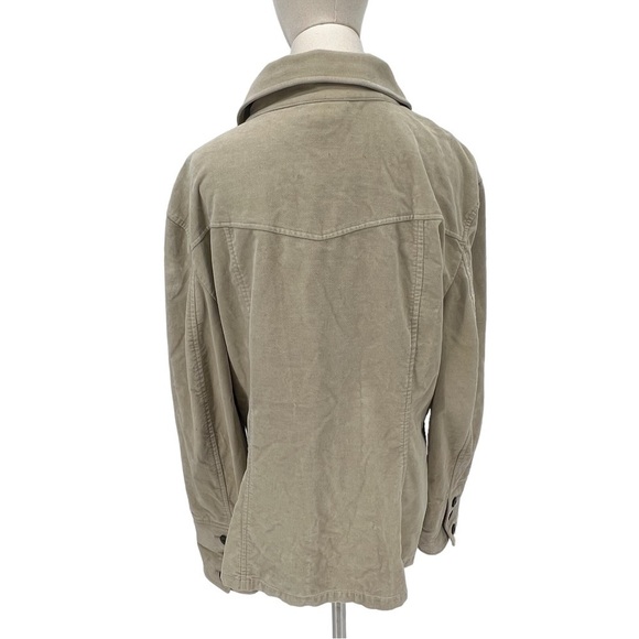 Talbots Tan Double Breasted Stretch Pea Coat Size 16 Women's - Picture 3 of 9